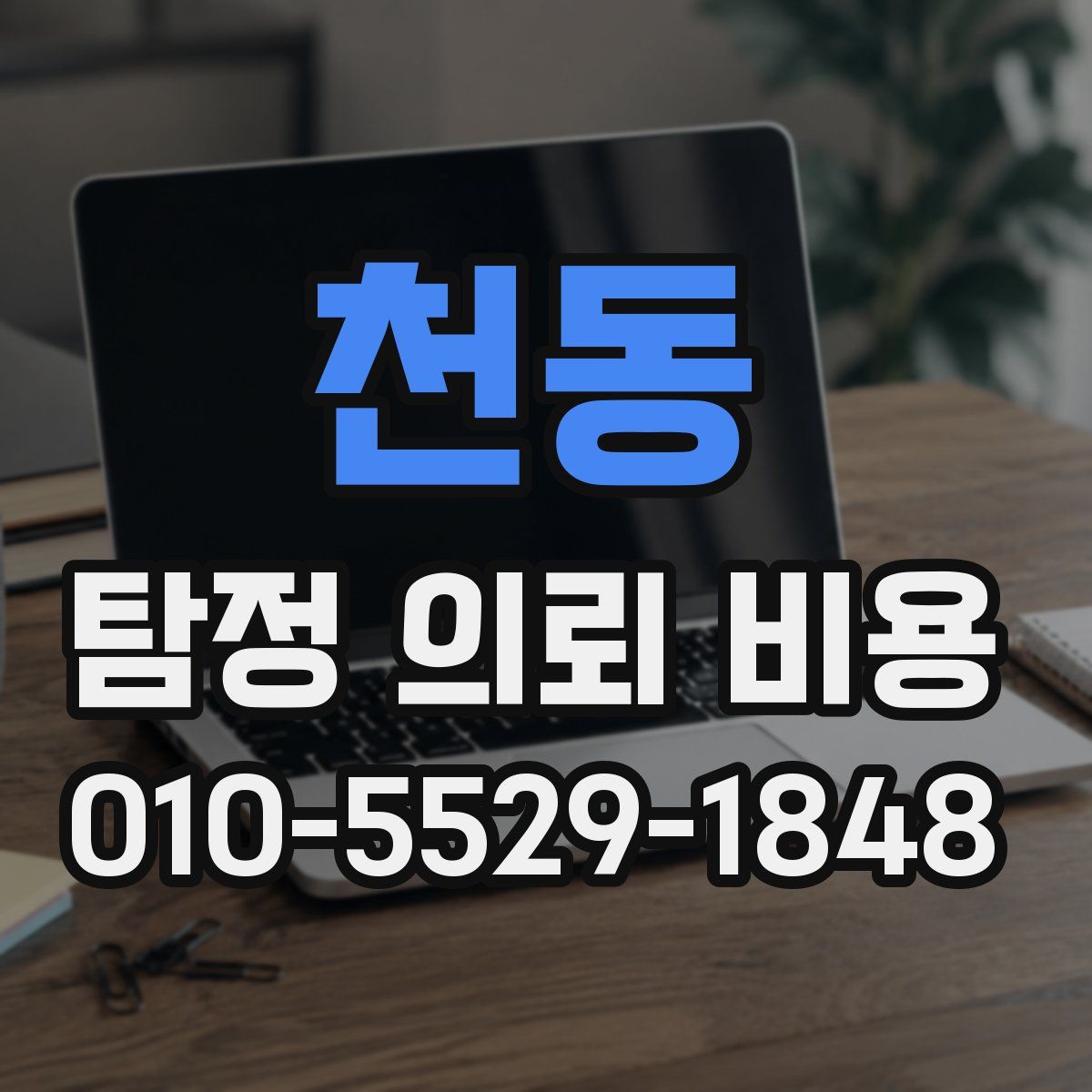 천동 탐정 의뢰 비용