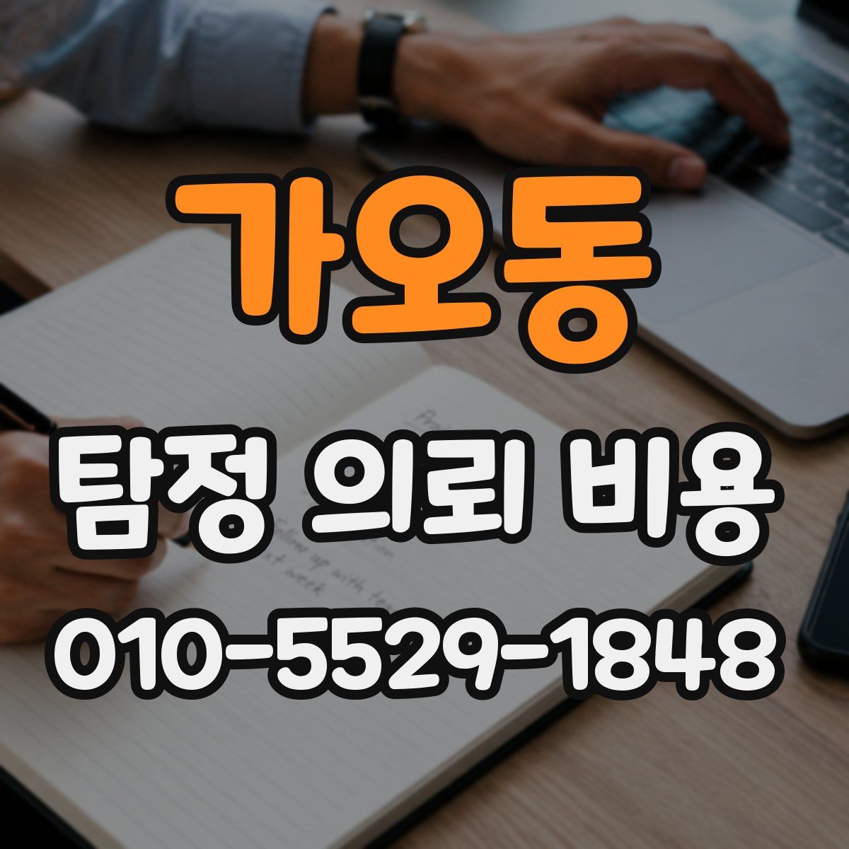 가오동 탐정 의뢰 비용