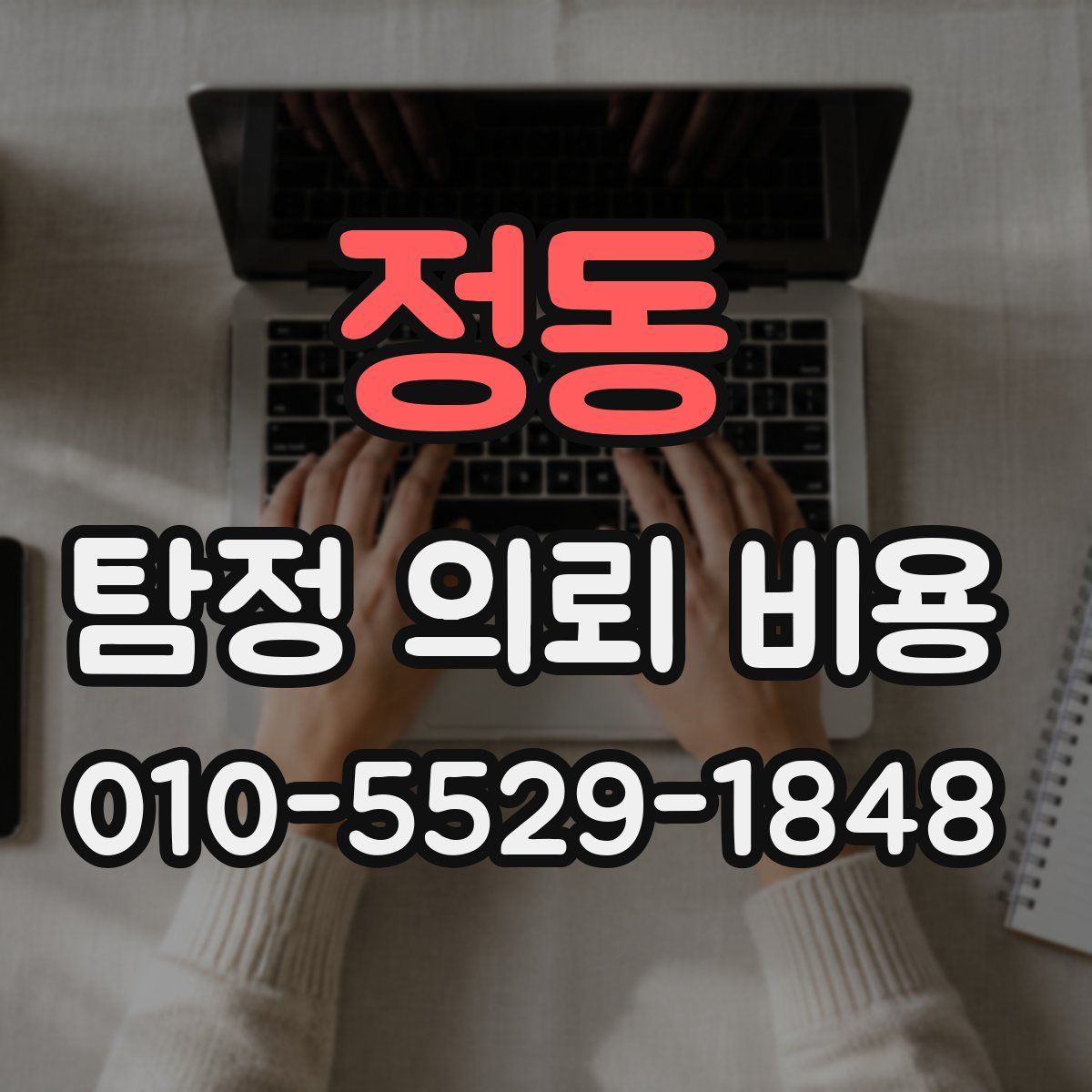 정동 탐정 의뢰 비용