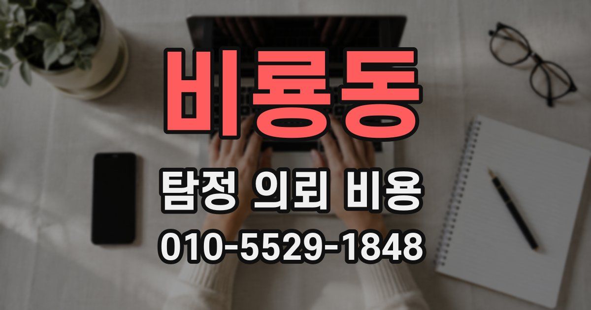비룡동 탐정 의뢰 비용