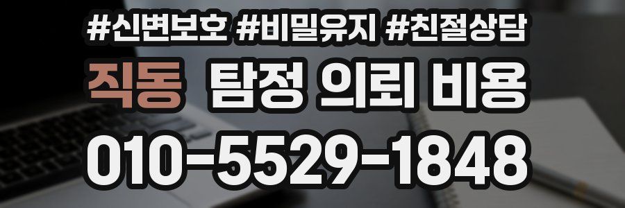 직동 탐정 의뢰 비용