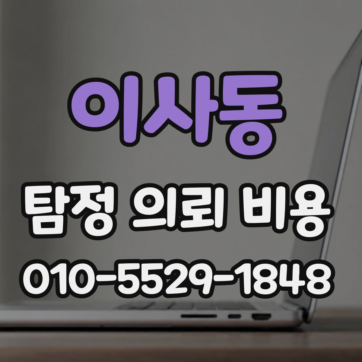 이사동 탐정 의뢰 비용