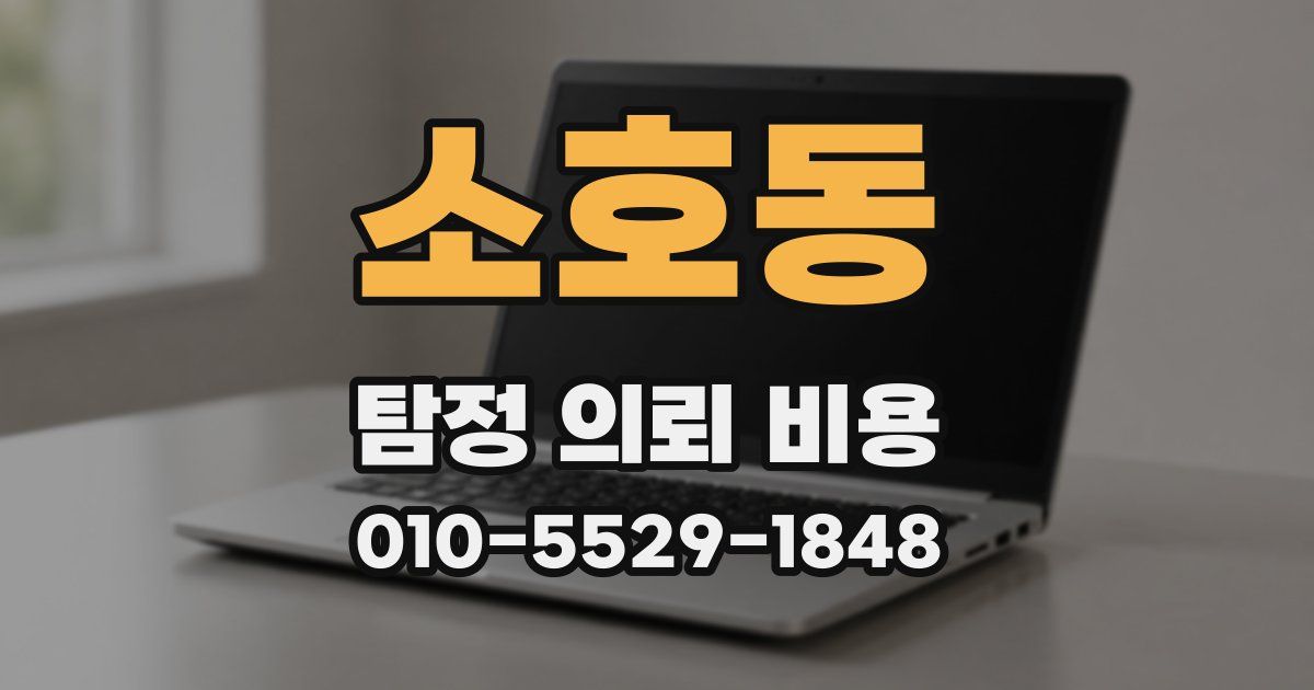 소호동 탐정 의뢰 비용