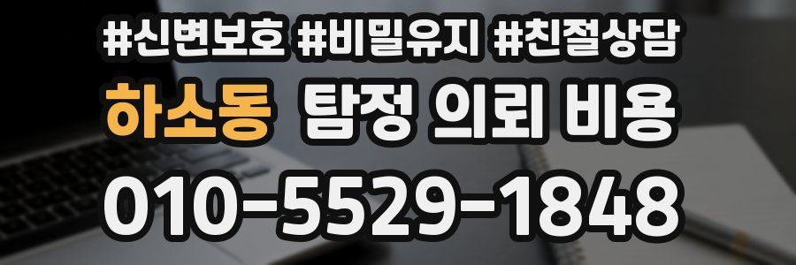 하소동 탐정 의뢰 비용