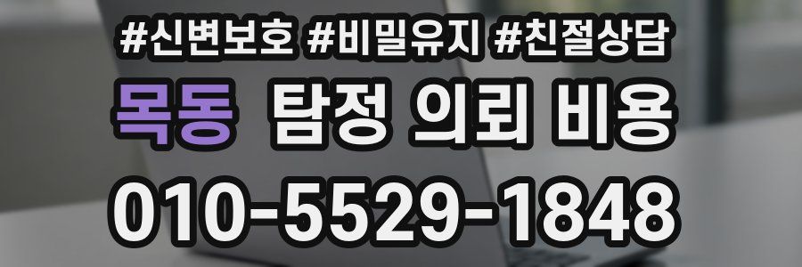 목동 탐정 의뢰 비용