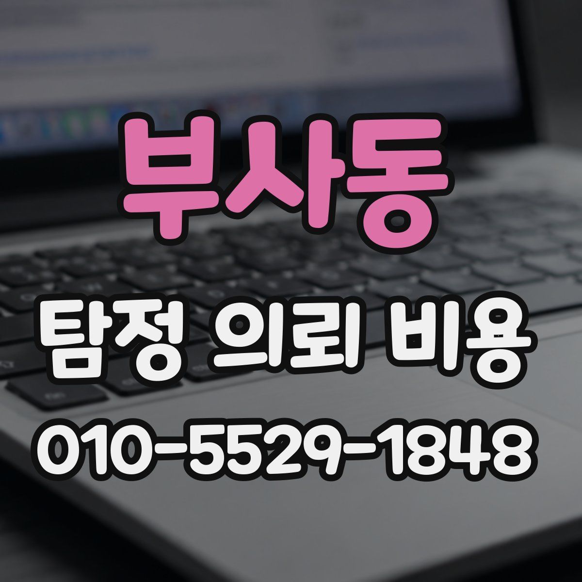 부사동 탐정 의뢰 비용
