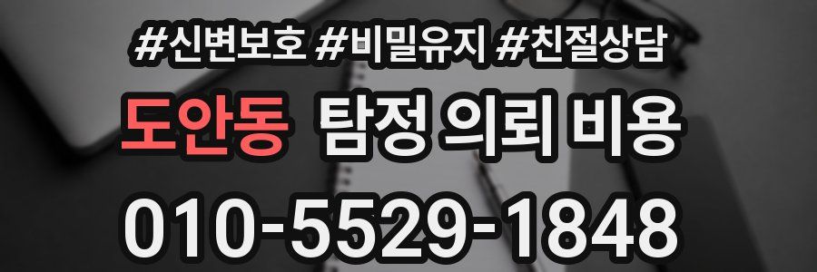 도안동 탐정 의뢰 비용