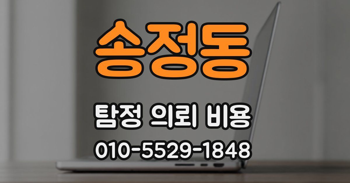 송정동 탐정 의뢰 비용