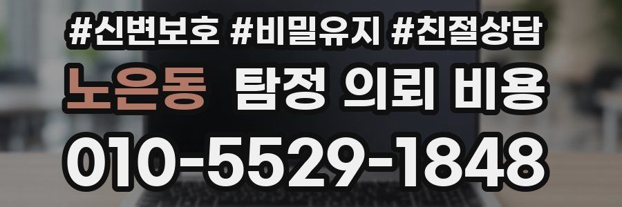 노은동 탐정 의뢰 비용