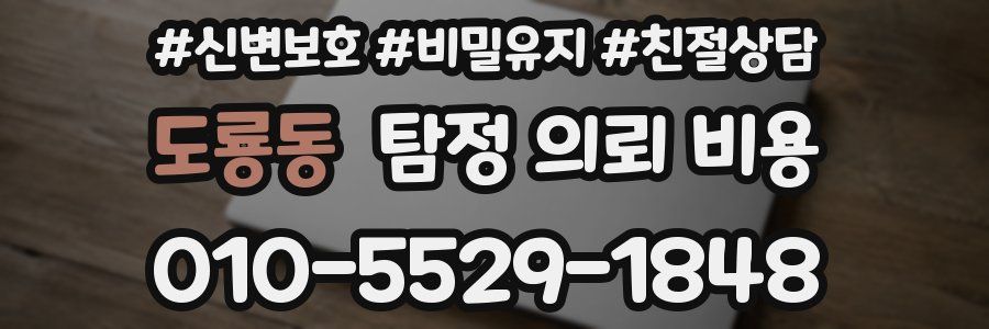 도룡동 탐정 의뢰 비용