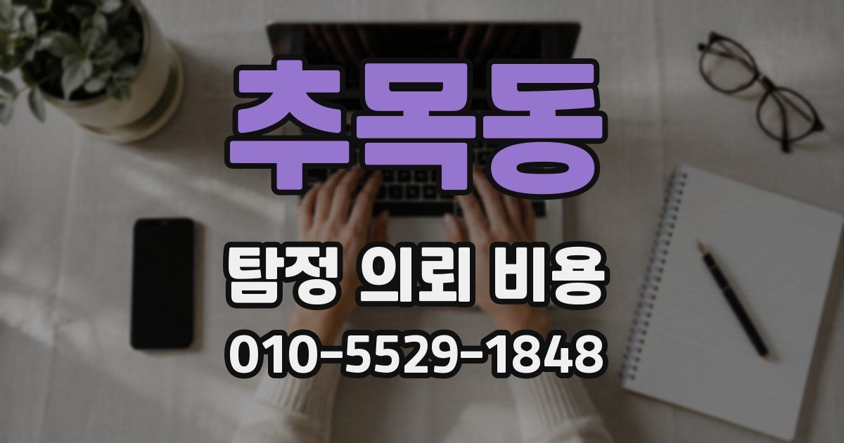 추목동 탐정 의뢰 비용