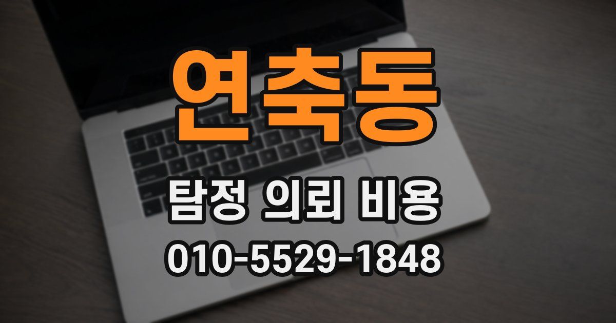 연축동 탐정 의뢰 비용