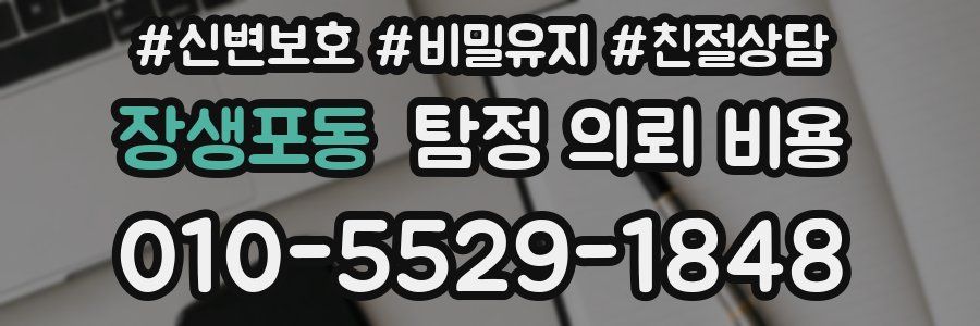 장생포동 탐정 의뢰 비용