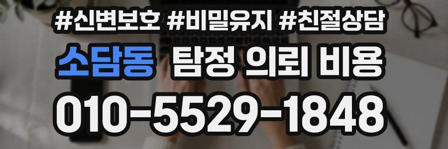 소담동 탐정 의뢰 비용