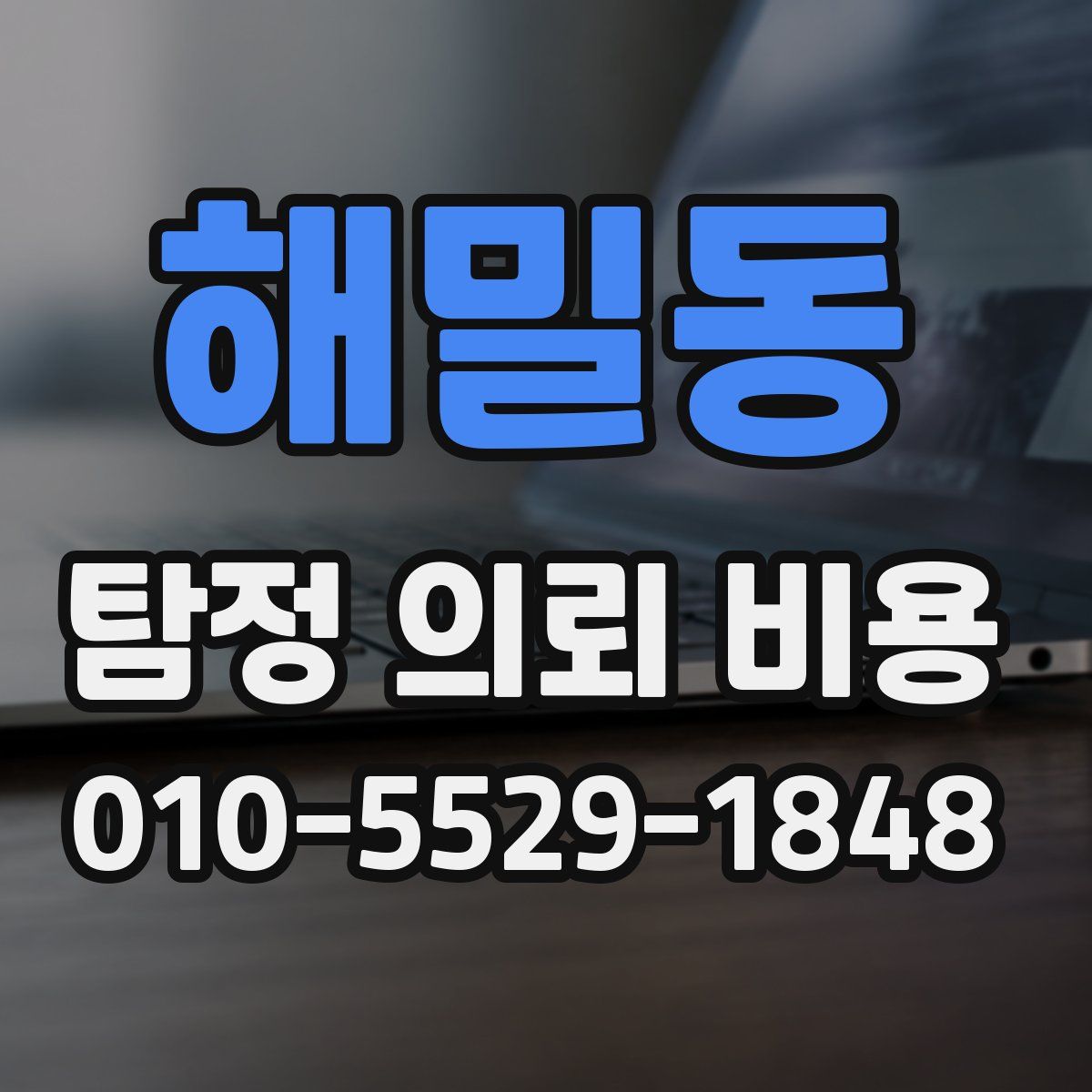 해밀동 탐정 의뢰 비용