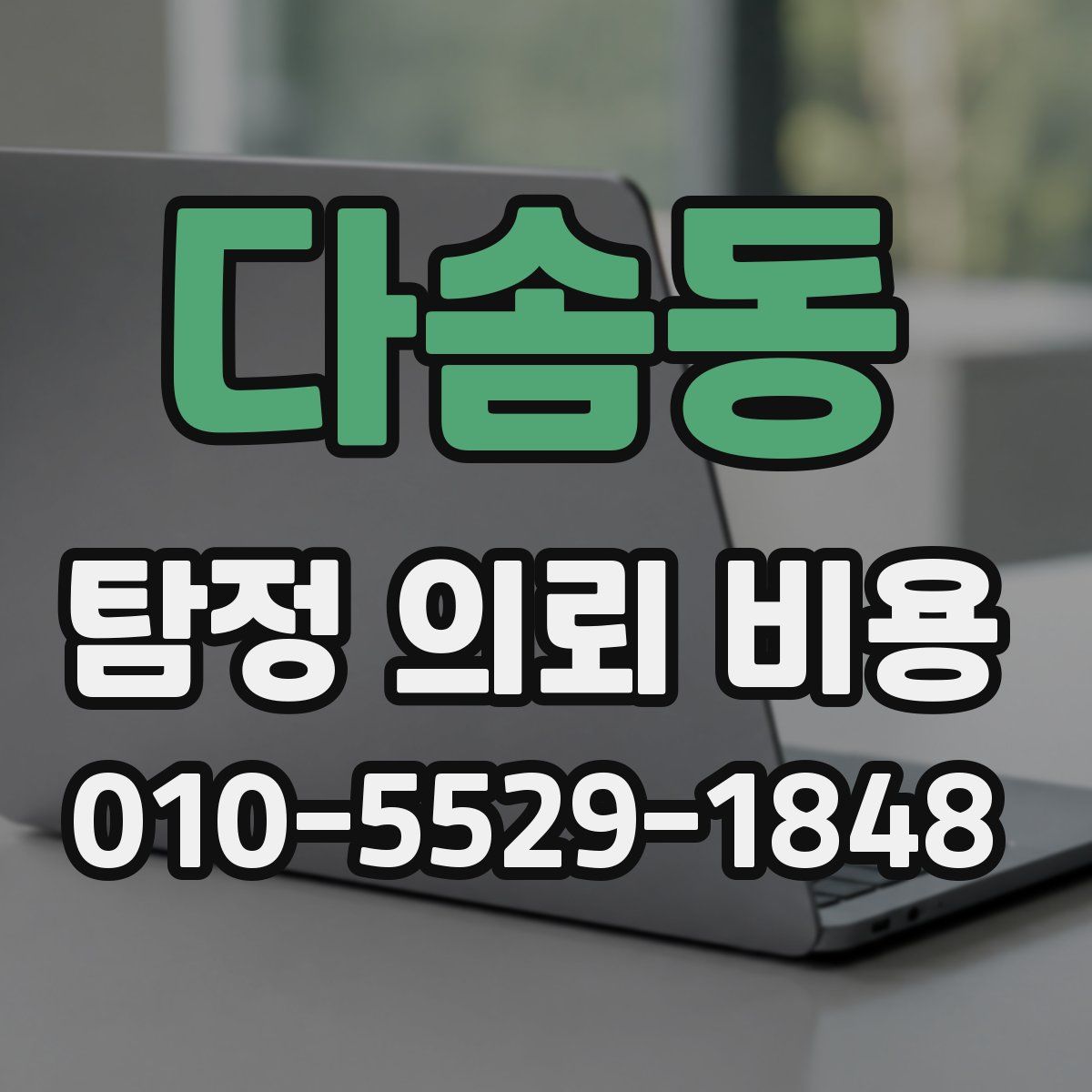 다솜동 탐정 의뢰 비용