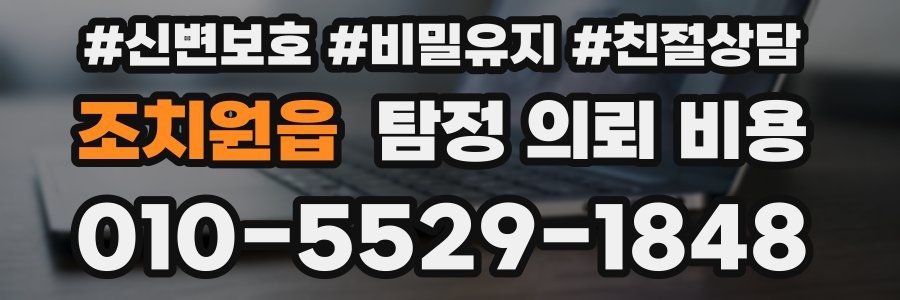 조치원읍 탐정 의뢰 비용