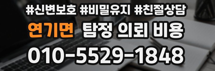 연기면 탐정 의뢰 비용