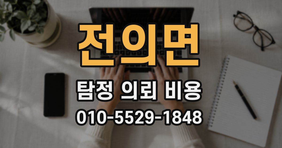 전의면 탐정 의뢰 비용