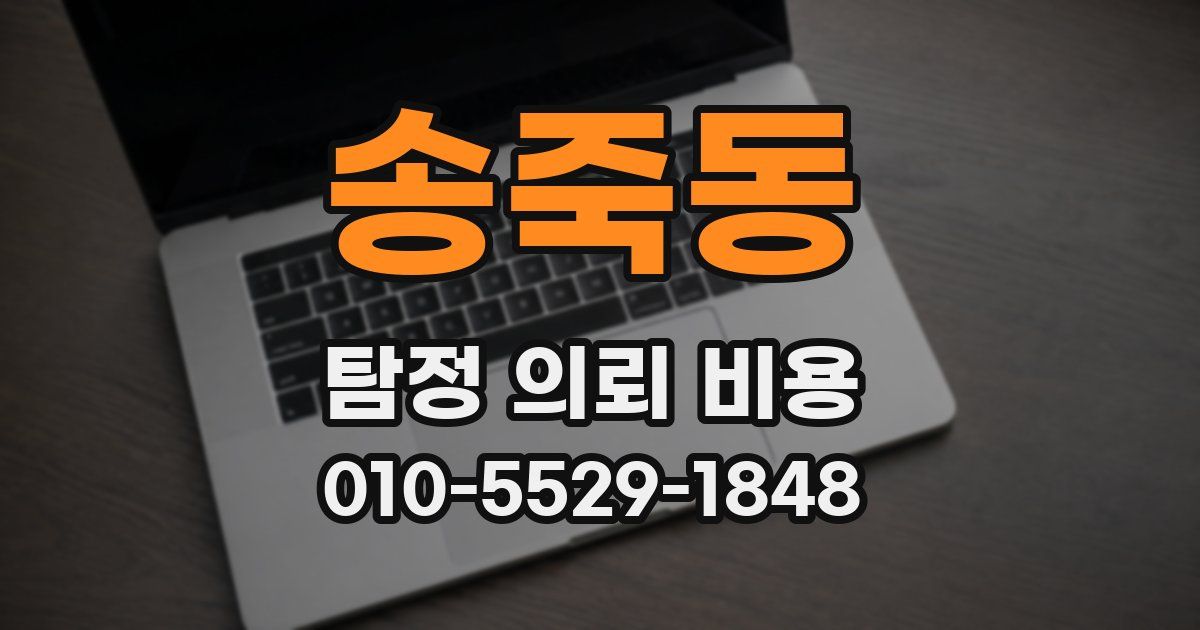 송죽동 탐정 의뢰 비용
