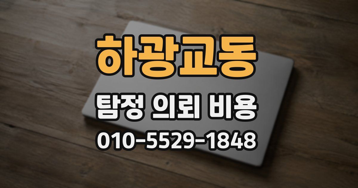 하광교동 탐정 의뢰 비용