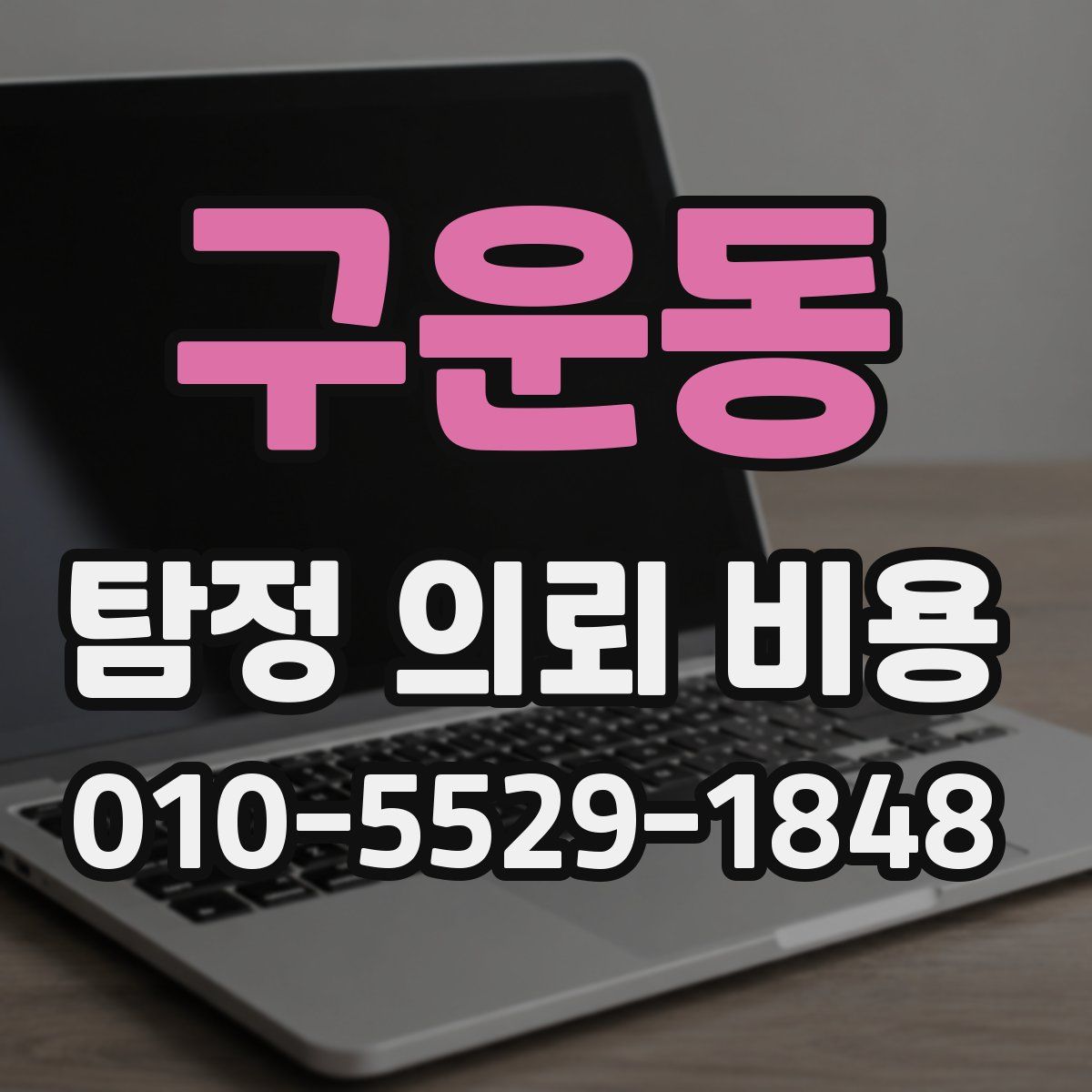 구운동 탐정 의뢰 비용