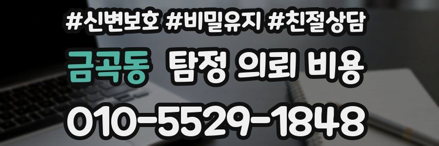 금곡동 탐정 의뢰 비용