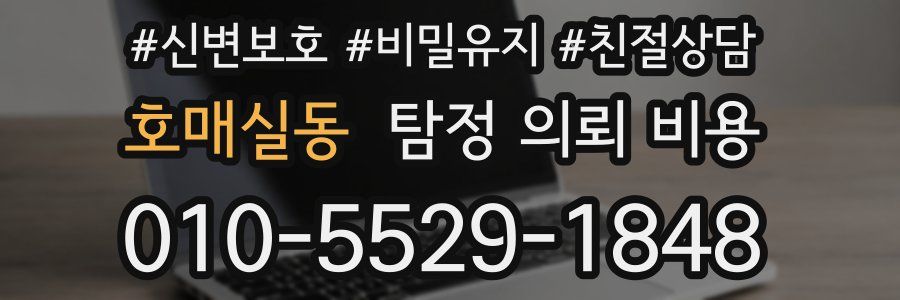 호매실동 탐정 의뢰 비용