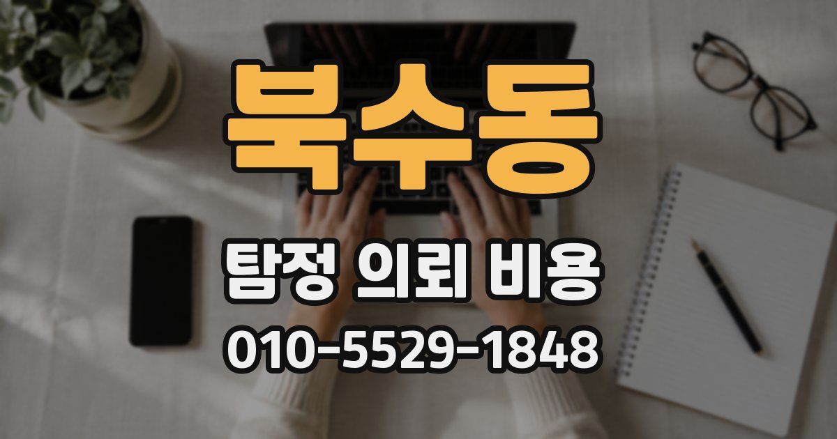 북수동 탐정 의뢰 비용