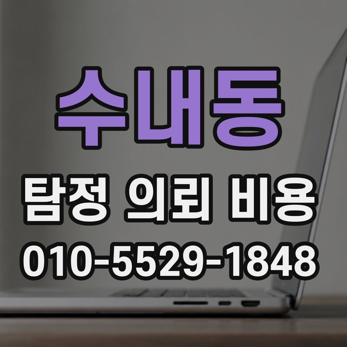 수내동 탐정 의뢰 비용