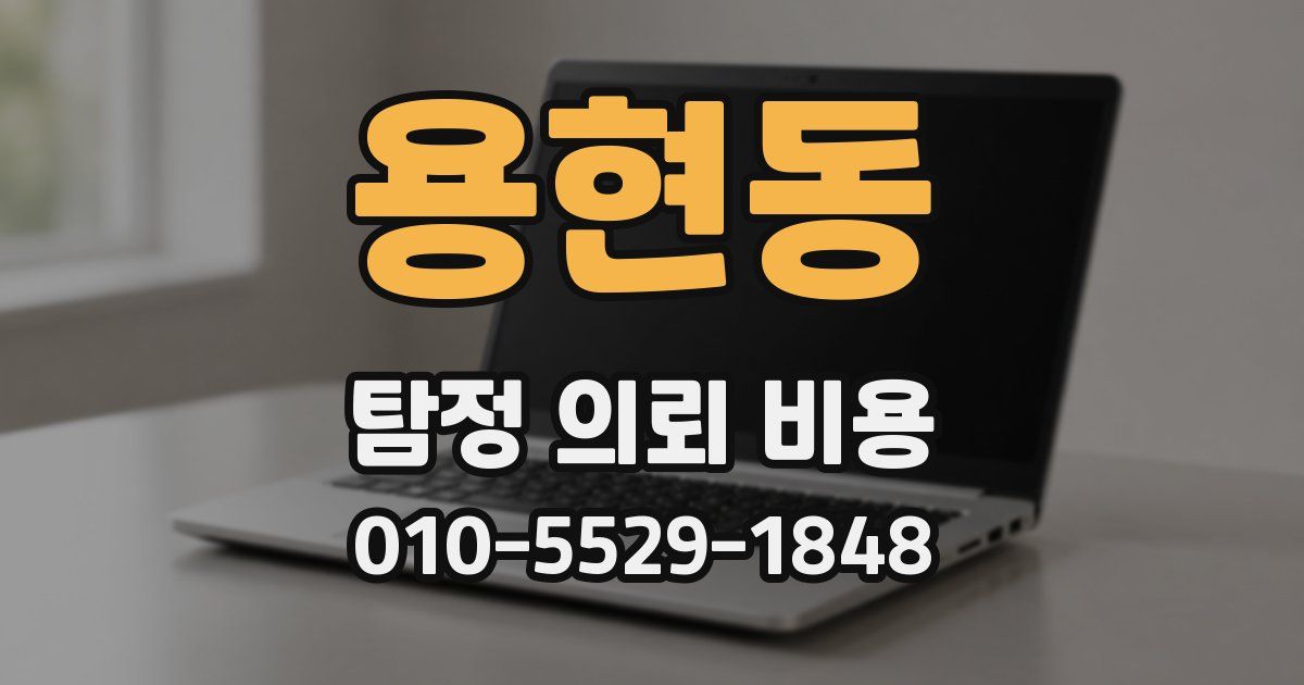 용현동 탐정 의뢰 비용