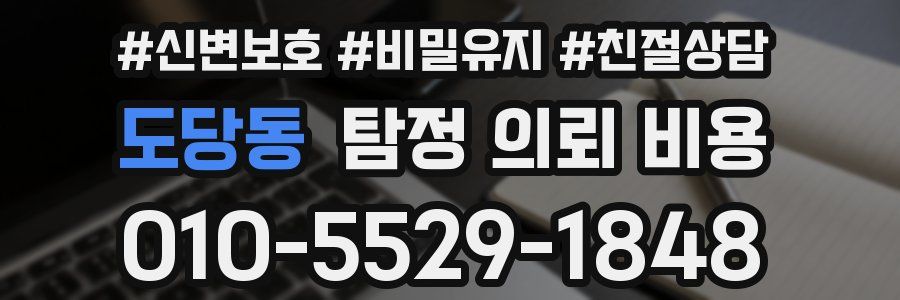 도당동 탐정 의뢰 비용