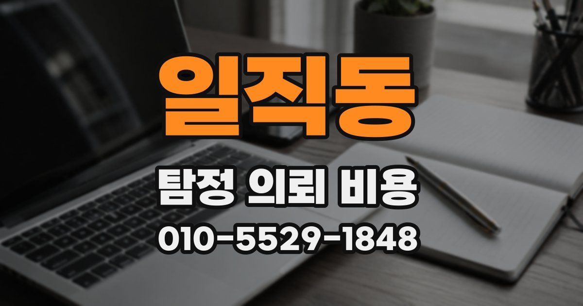 일직동 탐정 의뢰 비용