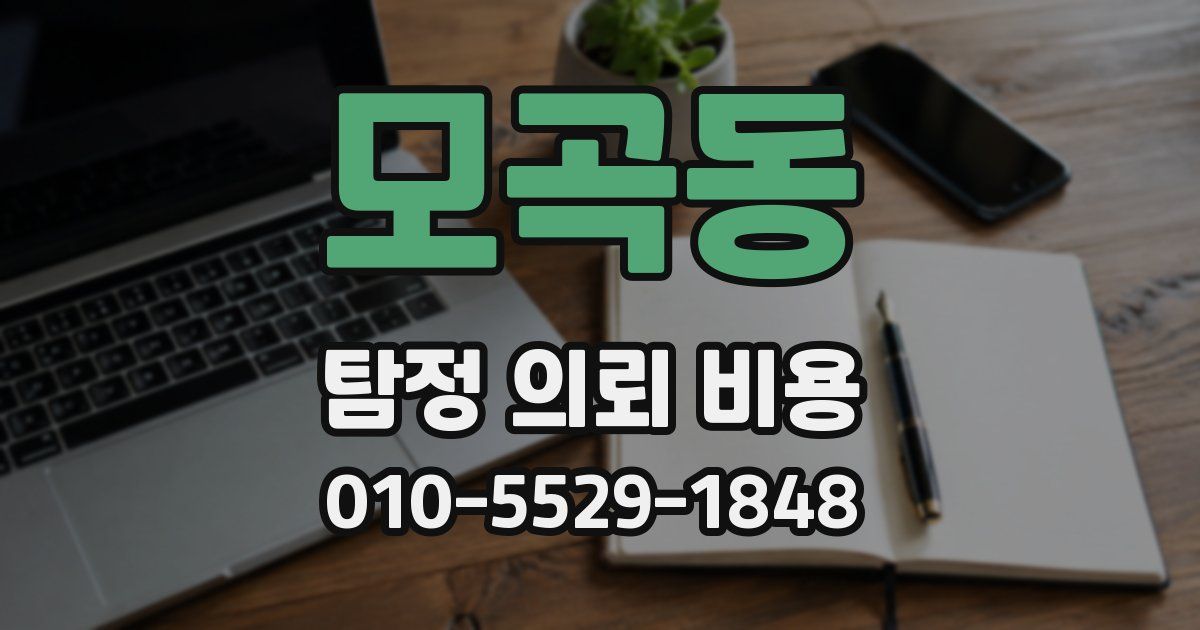 모곡동 탐정 의뢰 비용