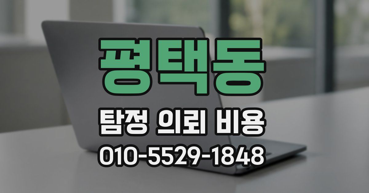 평택동 탐정 의뢰 비용