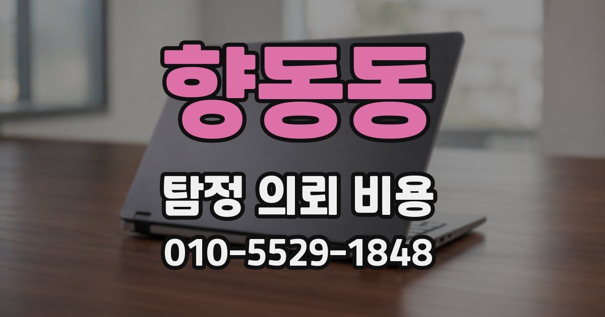향동동 탐정 의뢰 비용