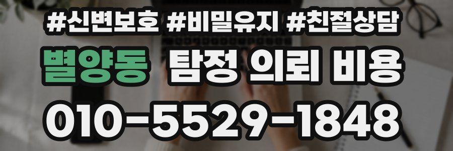 별양동 탐정 의뢰 비용