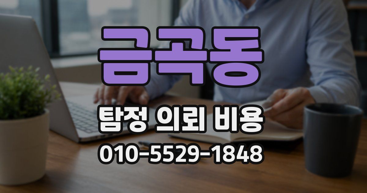 금곡동 탐정 의뢰 비용