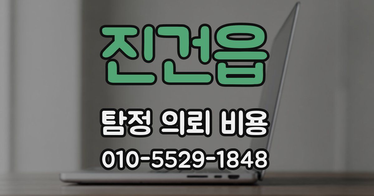 진건읍 탐정 의뢰 비용
