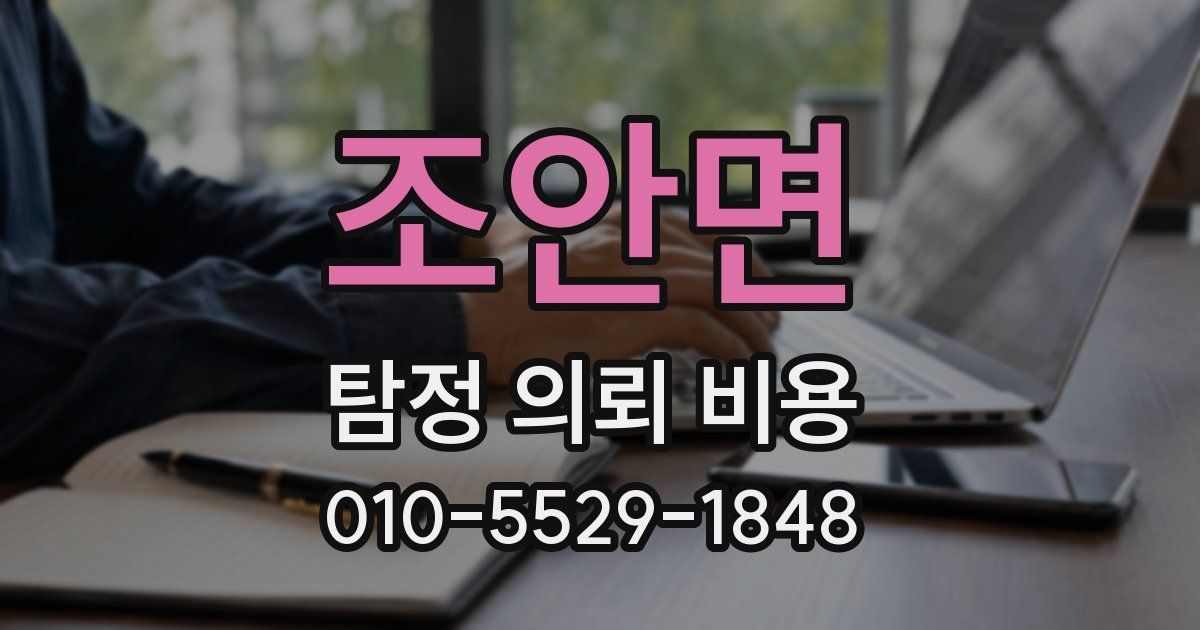 조안면 탐정 의뢰 비용