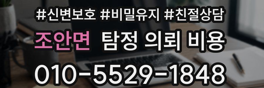조안면 탐정 의뢰 비용