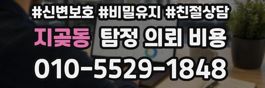 지곶동 탐정 의뢰 비용