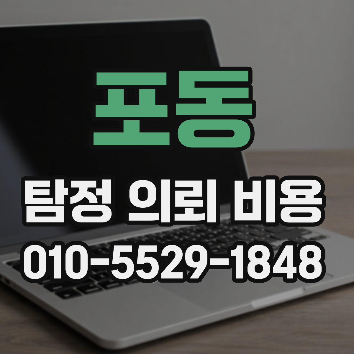 포동 탐정 의뢰 비용