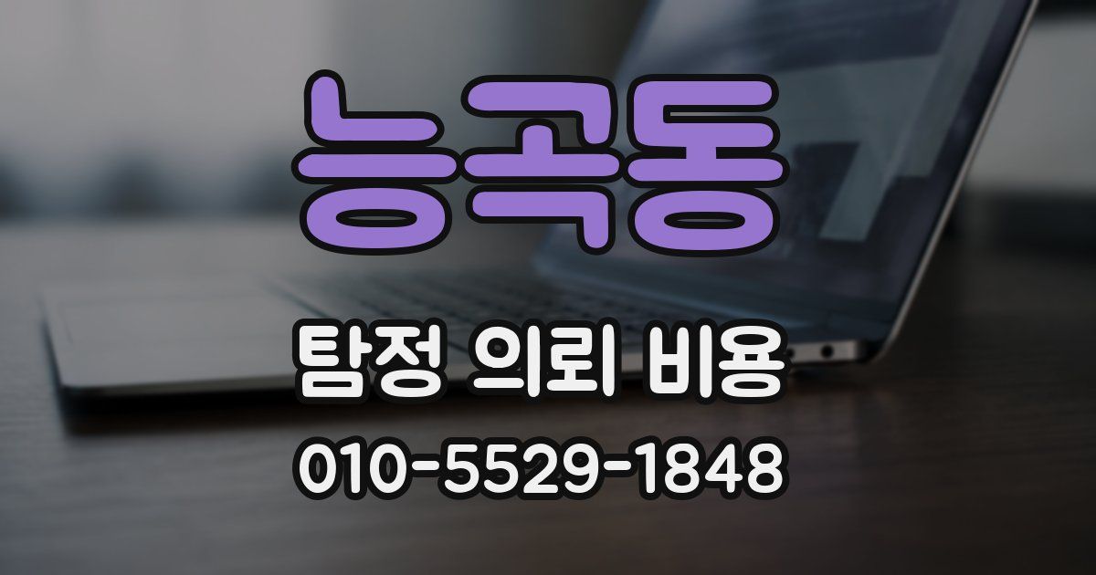 능곡동 탐정 의뢰 비용