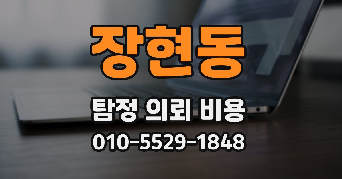 장현동 탐정 의뢰 비용
