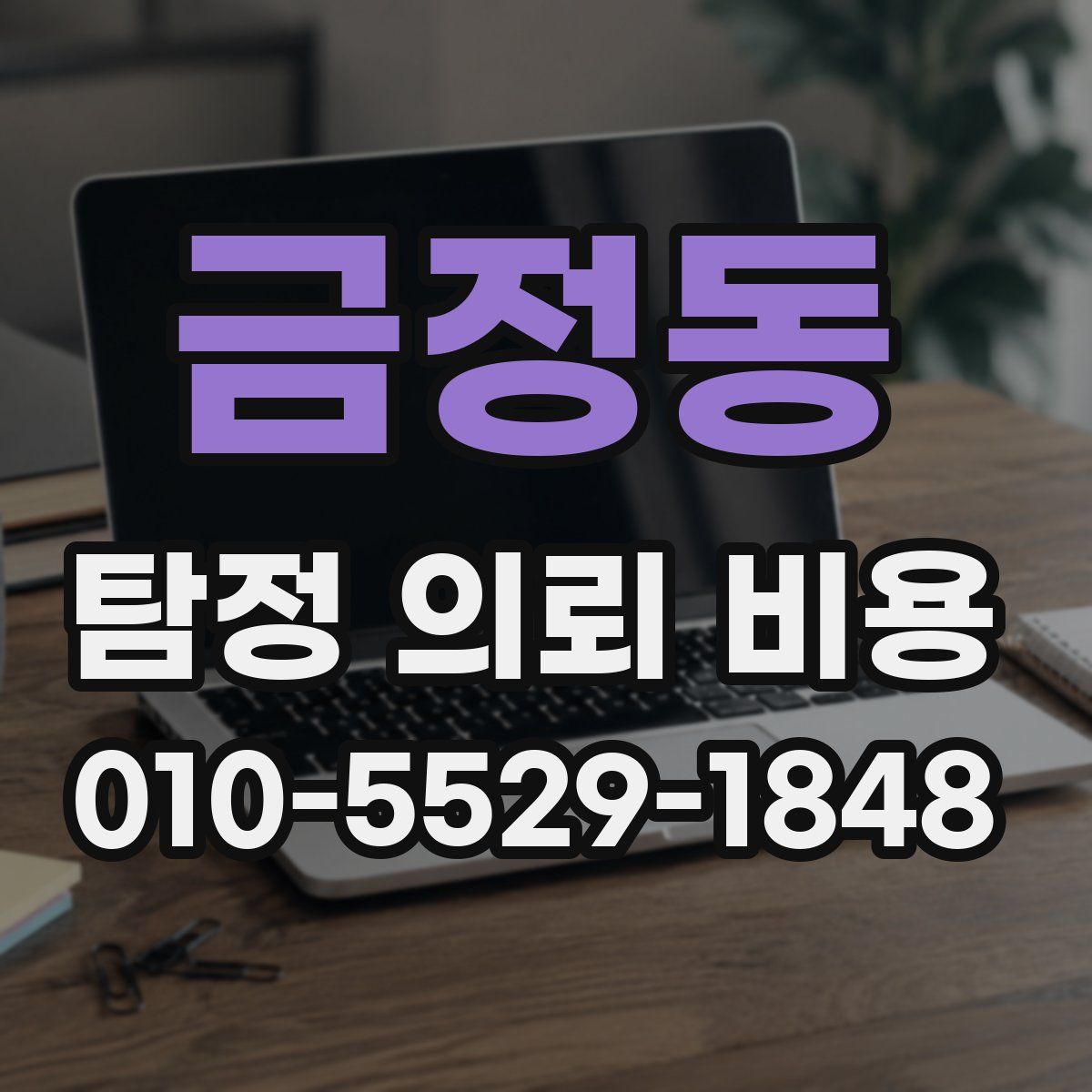 금정동 탐정 의뢰 비용