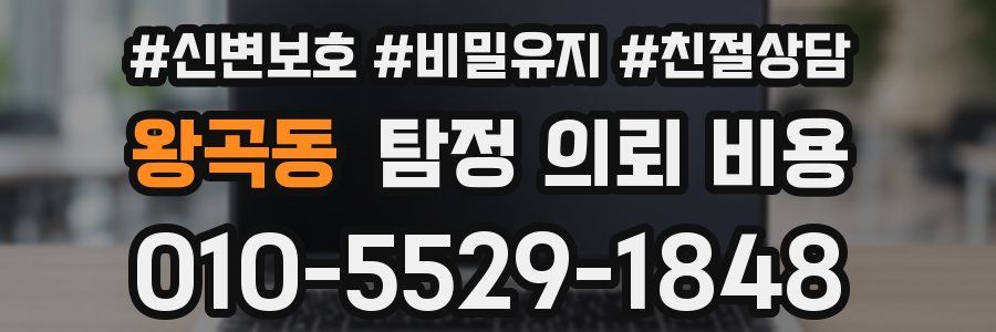 왕곡동 탐정 의뢰 비용
