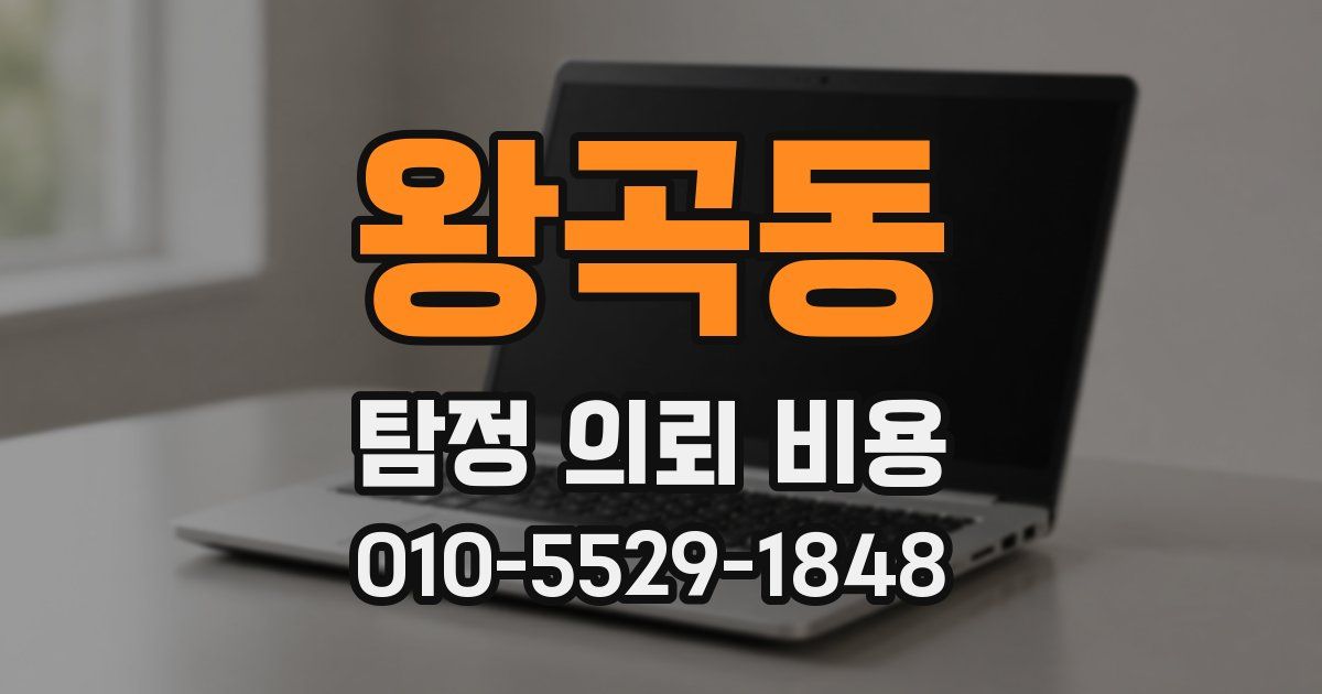 왕곡동 탐정 의뢰 비용