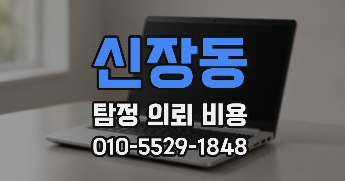 신장동 탐정 의뢰 비용