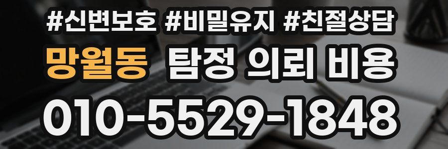 망월동 탐정 의뢰 비용